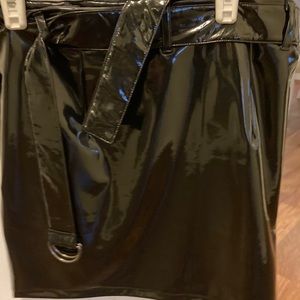 Black Pleather Skirt